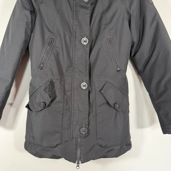 The North Face Mauna Kea Goose Down Jacket Women’s Size Small Black Hooded Parka - Picture 3 of 16